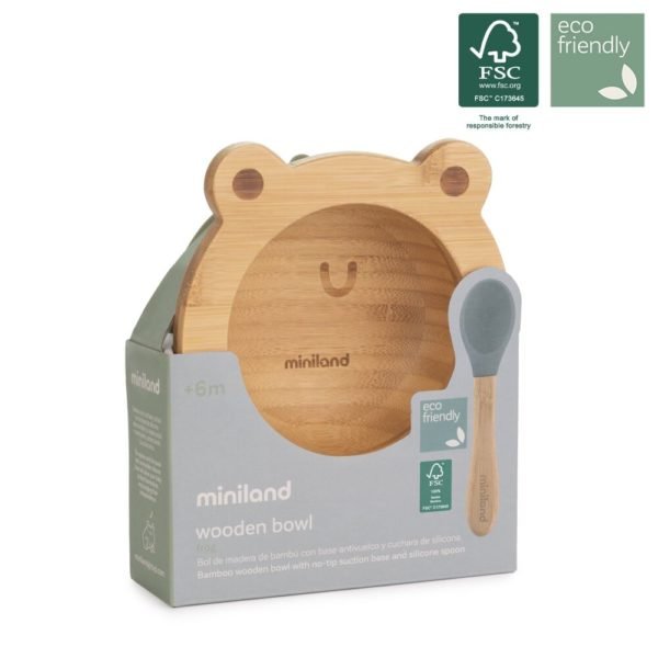 Miniland bol en bois grenouille 0 mois +