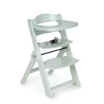 MS Innovaciones Chaise haute Full plus Gris/Turquoise