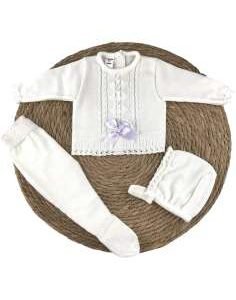 LA CASITA DE PEPITO 3 PIECES AU CROCHET EN BLANE