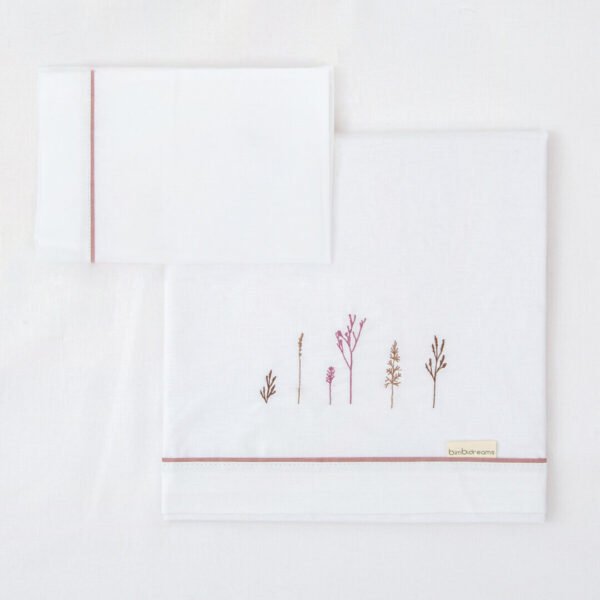 Parure De Draps 3 Pièces 100 % Coton 60 X 120