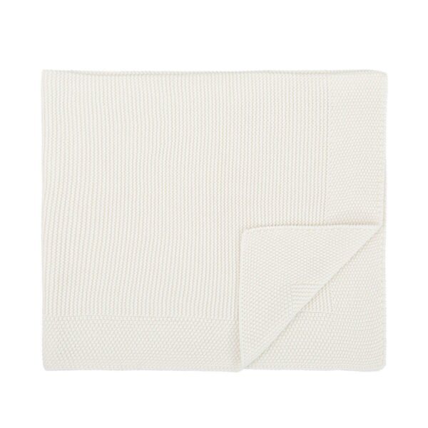 Châle couverture tricoté