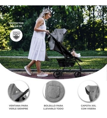 Silla Paseo Cotton 2 Gris Acero