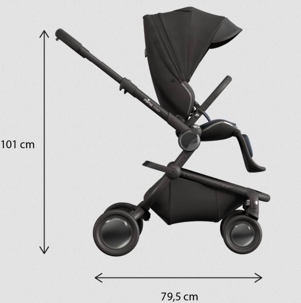 MIMA CREO BLACK/CAPAZO BLACK