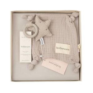 Coffret cadeau Eau de Cologne et Doudou Mimo+ Anneau De Dentition beig