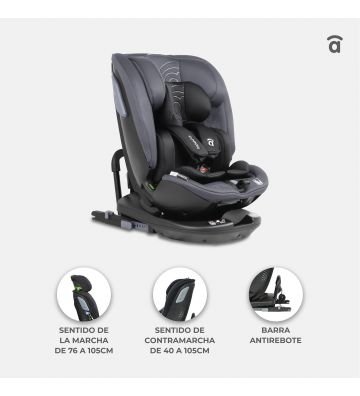 Silla De Auto I-Size 40-150 Cm Panafix Gris