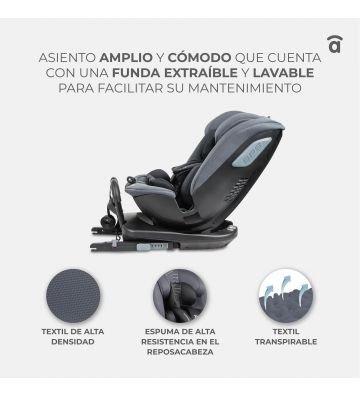 Silla De Auto I-Size 40-150 Cm Starfix Black