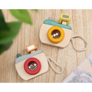 JOUET APPAREIL PHOTO EN BOIS 18M+ 2 ASSORTIMENT