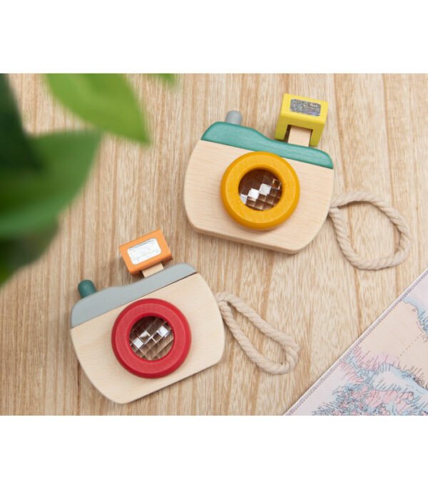 JOUET APPAREIL PHOTO EN BOIS 18M+ 2 ASSORTIMENT