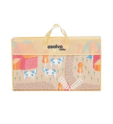 Alfombra De Juegos Granja-Ciudad Plegable