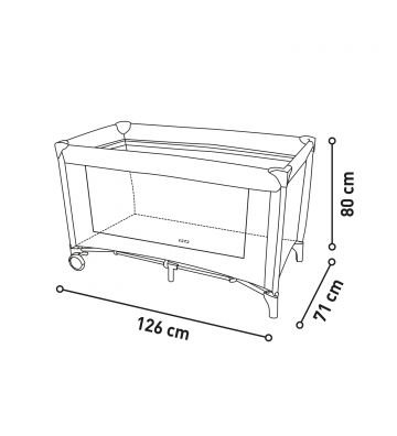 Cuna De Viaje Baleares Estrellas Rosa