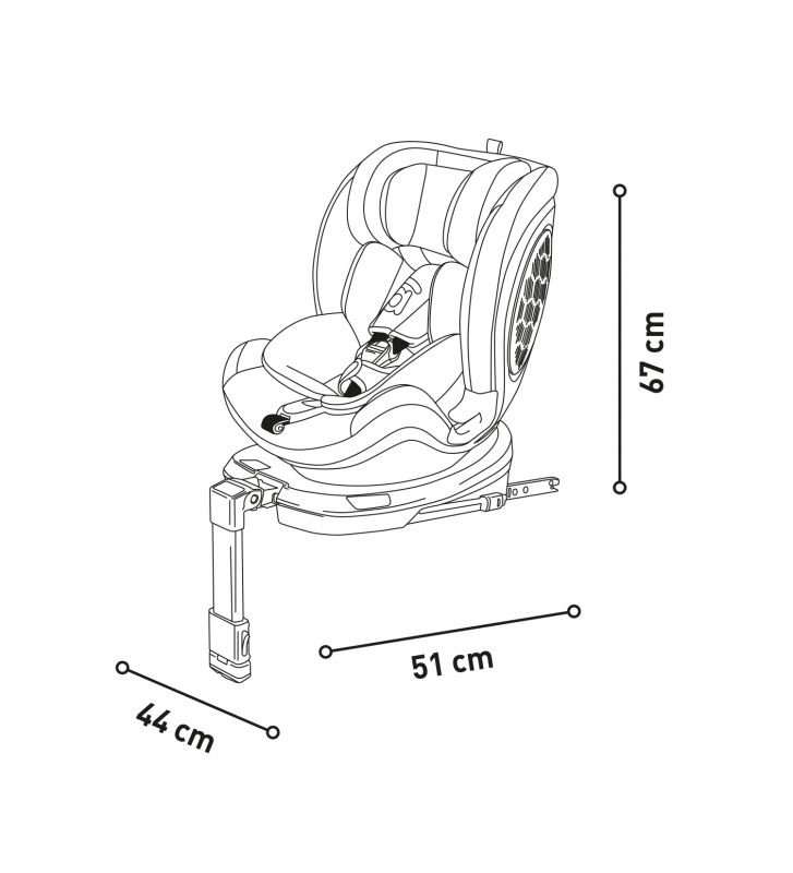 Silla De Auto Dickens I-Size 40-150 cm Gris