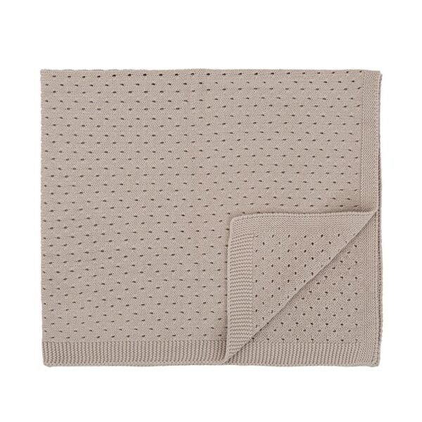 Châle couverture tricoté