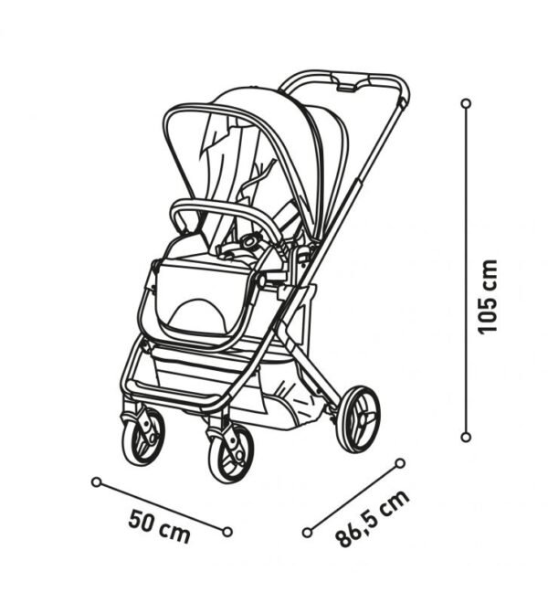 Trio Newton Gris Nube