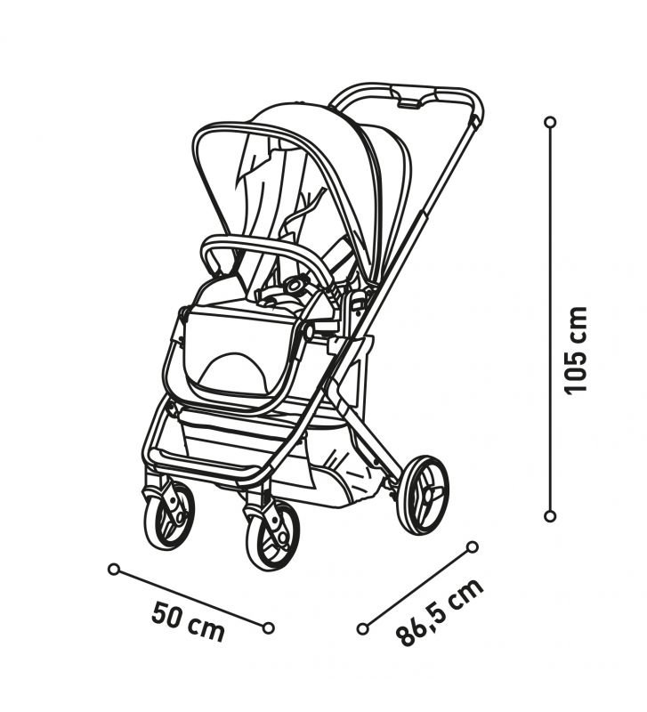 Trio Newton Gris Nube