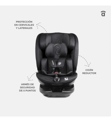 Silla De Auto I-Size 40-150 Cm Starfix Black