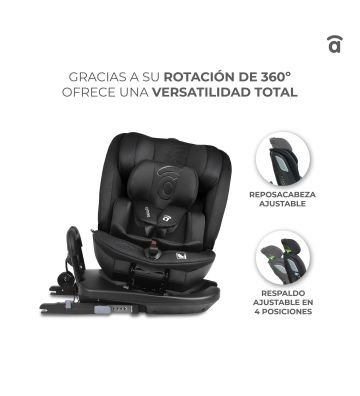 Silla De Auto I-Size 40-150 Cm Starfix Black