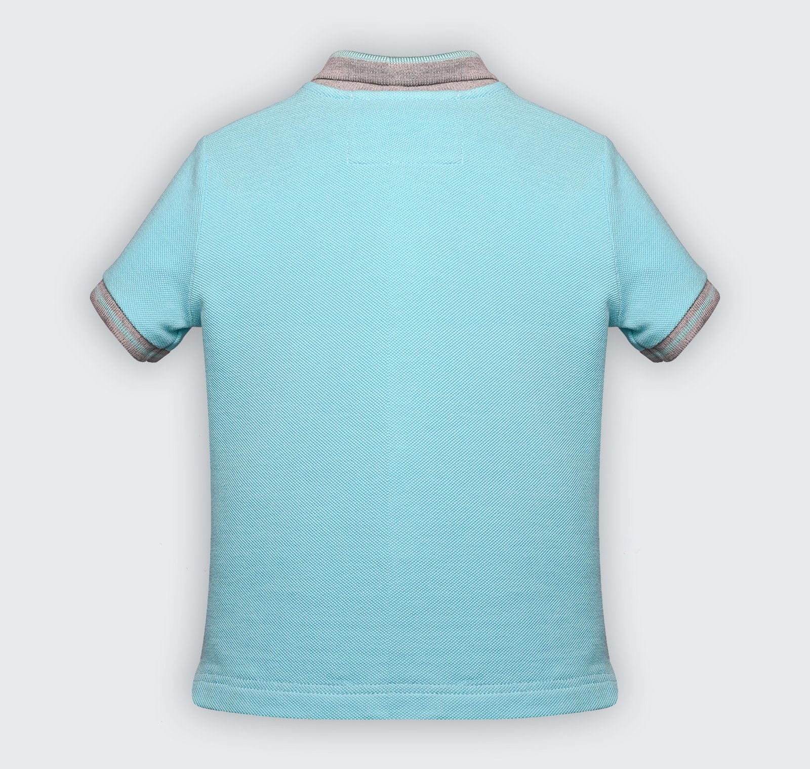 T-shirt polo en piqué 100% coton à col chemisier et broderie