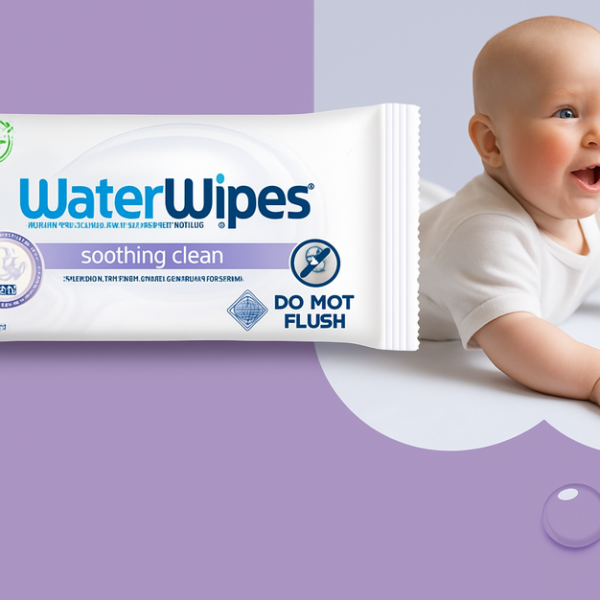 WaterWipes - Soothing Clean Baby Wipes 60s With 99% Water & Botanical Extracts