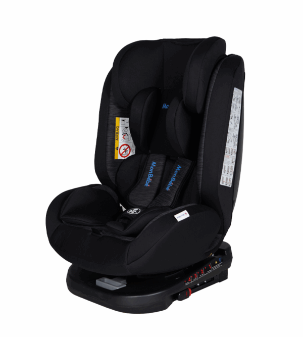 SIÉGE AUTO PIVOTANT 360° ISOFIX NOIR – MON BÉBÉ