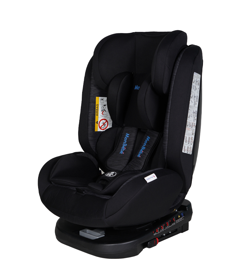 SIÉGE AUTO PIVOTANT 360° ISOFIX NOIR – MON BÉBÉ