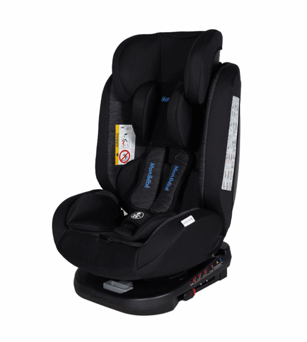 SIÉGE AUTO PIVOTANT 360° ISOFIX NOIR – MON BÉBÉ