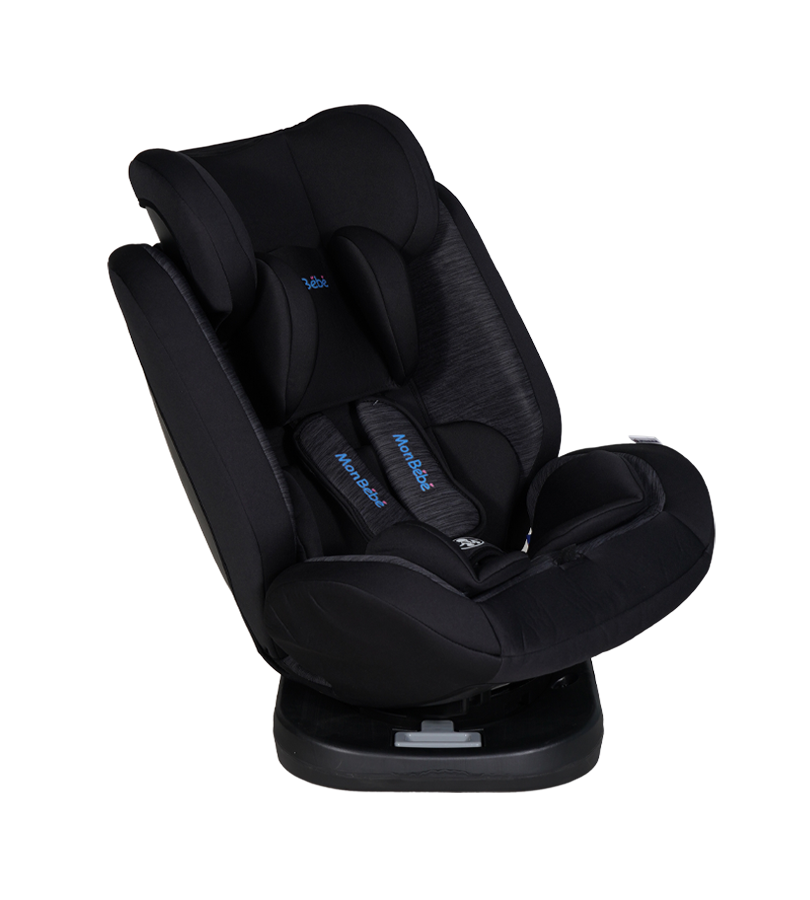 SIÉGE AUTO PIVOTANT 360° ISOFIX NOIR – MON BÉBÉ