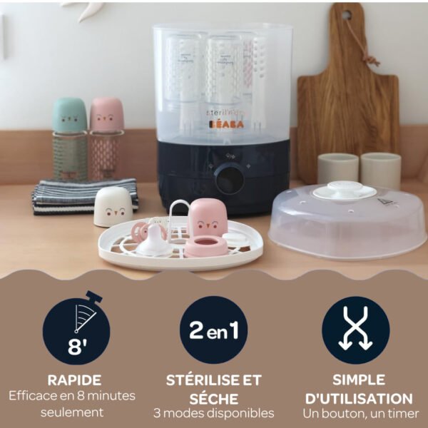 Béaba Stérilisateur séchant 2 en 1 Steril N Dry - Night blue