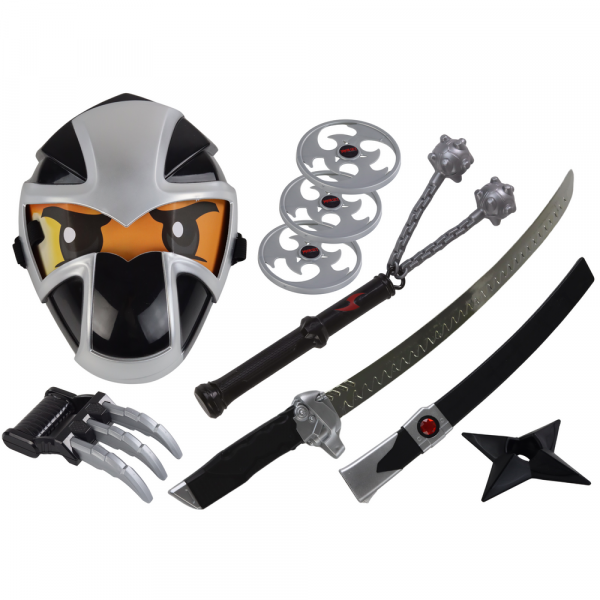 Jeu de guerriers Ninja avec masque, épée et accessoires