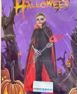 Children's DEVIL Costume, 90 cm Child DEVIL Costume, Black Hooded Cape with , Children's  DEVIL COSTUME, Children's DEVIL Costume for Cosplay Halloween