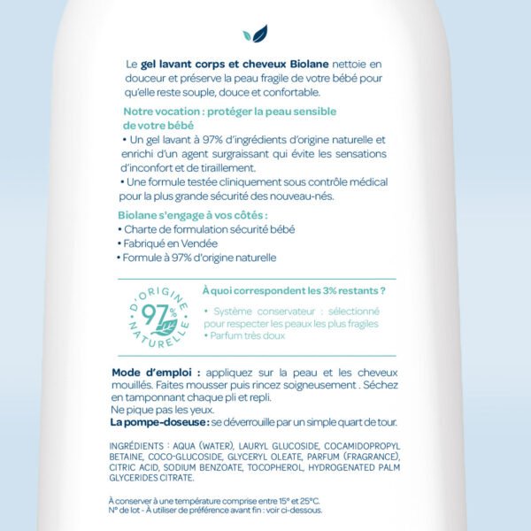 biolane Gel lavant corps & cheveux 2 en 1