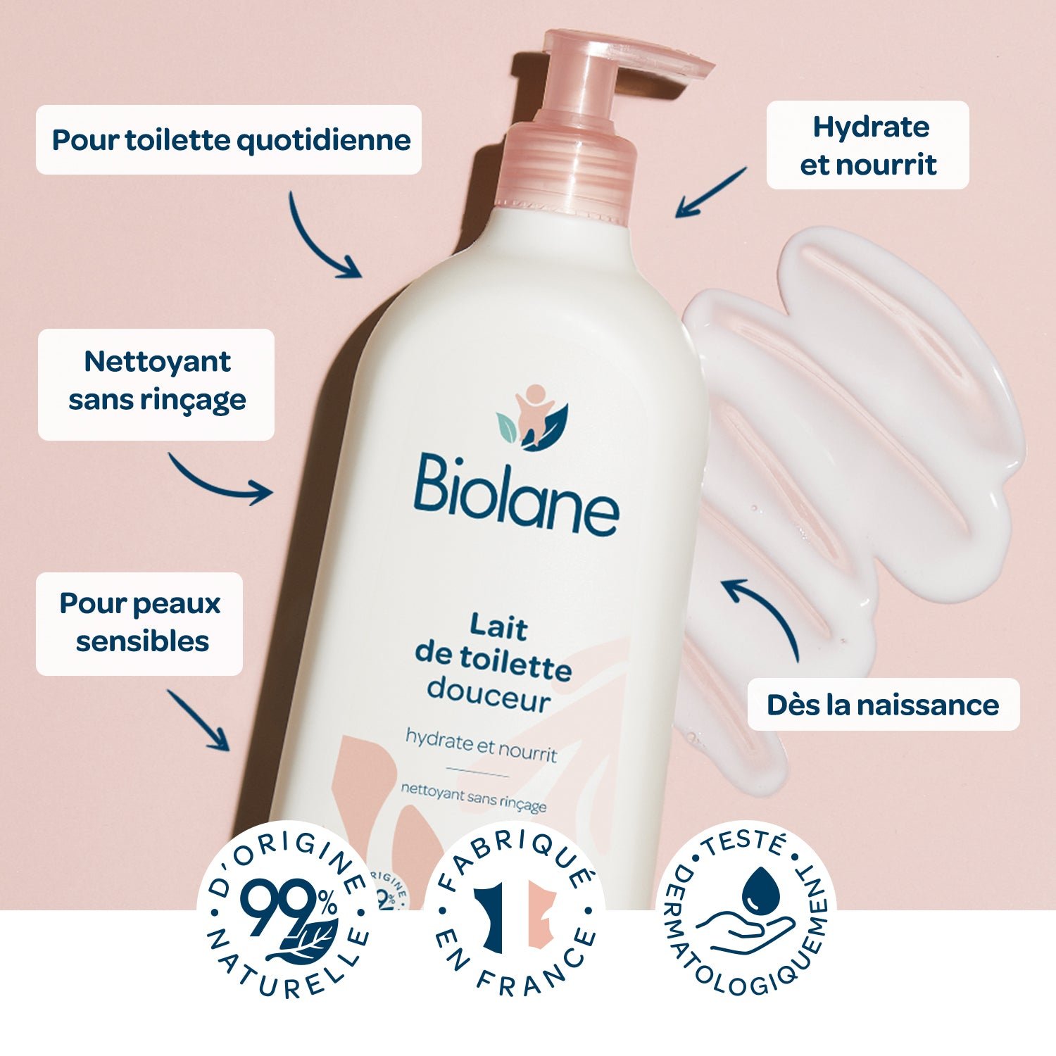 Biolane Lait de toilette douce